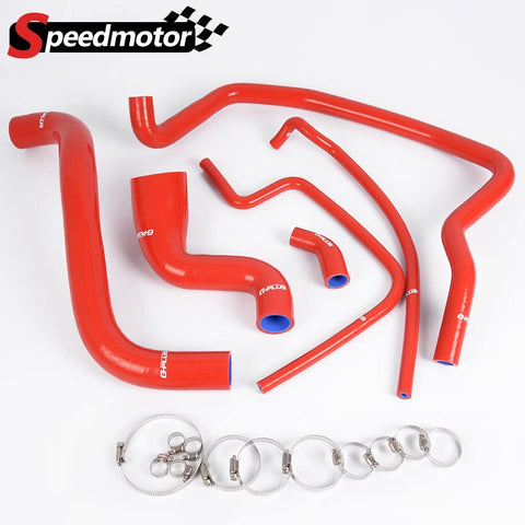 Silicone Radiator Coolant Hose Kit Clamps For PORSCHE 944 1986 1987 1988 NON TURBO Red