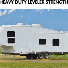 EAZY2HD Camper Leveler 2 Pack - RV Leveling Blocks, Includes Two Curved Levelers, Two Chocks, and Two Rubber Grip Mats, Heavy Duty Leveler Works for Camper