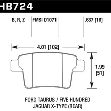 Hawk Performance (HB724B.637) High Performance Street 5.0 Brake Pad
