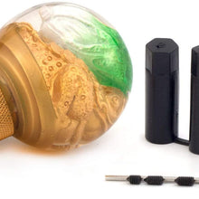 Thruifo Gear Shifter Knob, Lucky Style MT Car Stick Shift Head Fit Most Automatic Manual Vehicles, Gold
