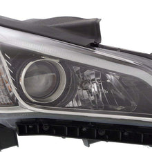 Headlight Assembly Compatible with 2015-2017 Hyundai Sonata Halogen Passenger and Driver Side