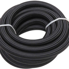 20 Feet 10AN AN10 5/8" Fuel Line Hose Braided Stainless Steel Oil Gas Fuel Hose CPE Synthetic Rubber Line Black