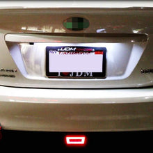 iJDMTOY Smoked Lens 3-in-1 Full LED Rear Fog Light Kit Compatible with Subaru Impreza WRX/STI or Crosstrek, Function as Tail/Brake Lamp, Backup Reverse Light (Includes Wire Harness & Mounting Bracket