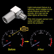 90 Degree Oxygen O2 Sensor Socket Real Mini Catalytic Converter 201 Stainless