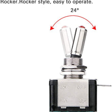 5pcs SPST LED Lighted Rocker Toggle Switch Linkstyle Marine Toggle Switch, On-Off LED Toggle Switch 12V 20A for Car RV Vehicles Truck Boat