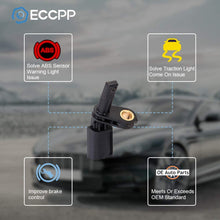 ECCPP Front Left ABS Wheel Speed Sensor Compatible with 2006-2013 Audi A3,2008-2011 Audi TT,2004-2005 Porsche Carrera GT,Vw Beetle Golf City GTI Jetta Bora CC Eos ALS430 Set of 1