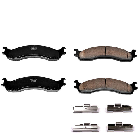 Power Stop 17-655, Z17 Front Ceramic Brake Pads with Hardware