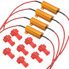 MOFANS 4pcs 12V 50W 6-ohm Led Load Resistor Indicator Flash Rate Relay Bulbs Ballast