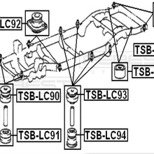 52207-60060 - Body Bushing - Febest # TSB-LC93 - 1 YEAR WARRANTY