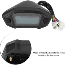 Keenso Universal MotorcycleSpeedometer - DC 12V Motorcycle Digital Colorful LCD Speedometer Odometer Tachometer W/Speed Sensor