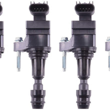 MAS Permanence Ignition Coil Pack compatible with Chevrolet Malibu HHR Cobalt Equinox GMC Terrain Pontiac G6 Buick Regal Lacrosse Verano Saturn 2.4L 2.2L 2.0L UF491 D522C (4) (4)