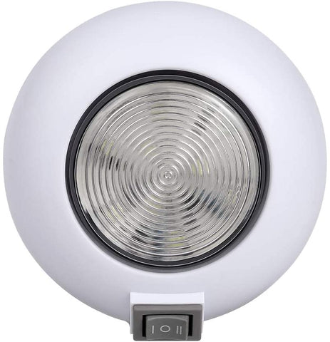 1PC 4 Inch Round Led Dome Light Surface Mount with on/Off Switch, 12V Car RV 9 LED Interior Round Ceiling Lights Dome Roof Lamp Bulb White