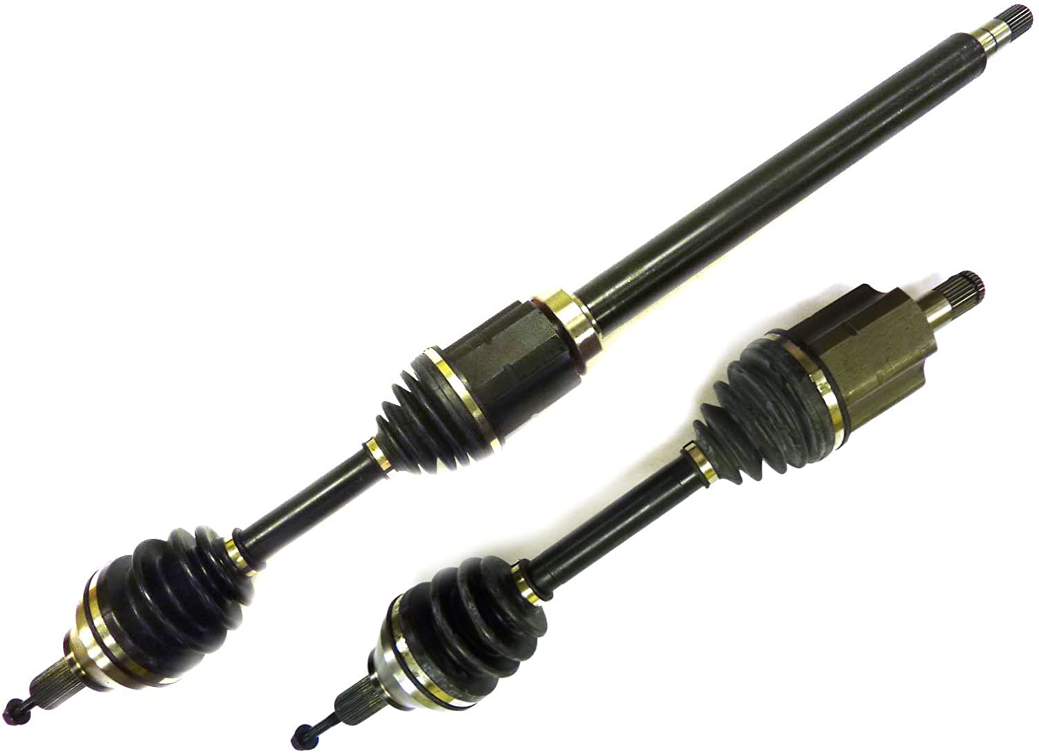DTA DT1224722481 Front Driver and Passenger Side Premium CV Axles Fit 2005-2011 Volvo V50 FWD Automatic; 2006-2012 C70 FWD Automatic; 2004-2010 S40 FWD Automatic