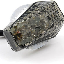 15 Amber LED Flush Mount Smoke Turn Signal Indicator Blinker Light Universal For Motorcycle Sport Street Racing Bike