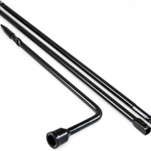 Red Hound Auto 2002-2009 Compatible with Chevy Trailblazer Lug Wrench New Tire Tool Replacement Kit for Spare Jack