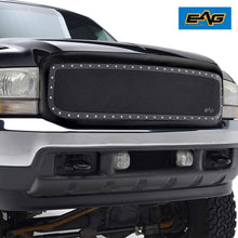 EAG Rivet Mesh Grille Stainless Steel Replacement with Shell Fit for 99-04 Ford Super Duty F250 F350 F450 F550