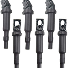 Set of 6 Ignition Coils Pack for BMW E46 E53 E60 E70 E85 E90 E92 F02 F07 F10 325i 330i 525i 535i 550i 650i 750i M5 X3 X5 X6 Z4
