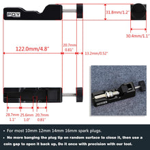 PQY Universal Spark Plug Gap Tool Compatible with Most 10mm 12mm 14mm 16mm Spark Plugs Black