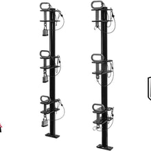 Buyers Products LT18 2 Channel Lockable Trimmer Rack, 2-Position, Black
