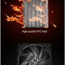 Zyyqt Small Desktop Heater, Mini Household Hot Fan Desktop Electric Heater Heater Dormitory Student Small Air Conditioner (Color : Yellow)