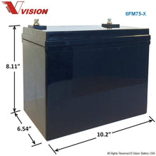 Vision 6FM75-X Battery