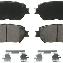 Wagner QuickStop ZD908 Ceramic Disc Pad Set Includes Pad Installation Hardware, Front