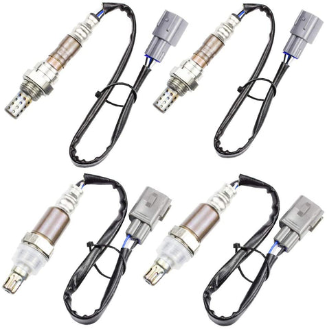 higherbro 4x Air Fuel Ratio Oxygen O2 Sensor 1 & 2 for Toyota Tundra 2005 2006 4.0L 4.7L Upper Lower Upstream + Downstream