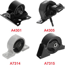 OCPTY Engine Motor and Trans Mounts A7314 A4305 A7315 A4301 4PCS Set Compatible with issan Sentra 2000-2006 1.8L 2000-2001 2.0L