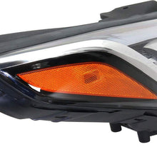 Headlight Assembly Compatible with 2015-2017 Hyundai Sonata HID with HID Kit Passenger Side