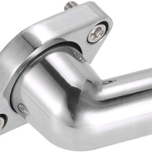 RJJX New Aluminum Water Neck Swivel 15 Degree Fit for Chevy 327 350 454 396 (Color : Silver)