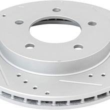 Front Performance Drilled & Slotted Brake Rotor & Posi Metallic Pad Set
