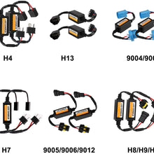 Mdatt 9005/9006/9012 LED Decoder Kit Headlight Canbus Error Free Anti Flickering Resistor Decoder - 1Pair