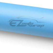 EZAUTOWRAP Matte Flat Baby Light BlueVinyl Wrap Sticker Decal Film Sheet Air Release Bubble Free Self Adhesive Peel and Stick - 60"X180"