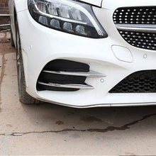 Tianrui Crown 4pcs Carbon Fiber ABS Car Front Lamp Decoration Strips Trim for MercedesBenz C Class W205 C180 C260 C300 2019 Year Accessories (Carbon Fiber)