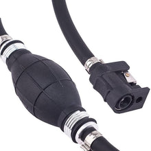5/16" 8mm Fuel Line Hose Outboard Primer Bulb with Connector Adaptor for Motor Vehicle Marine Boat