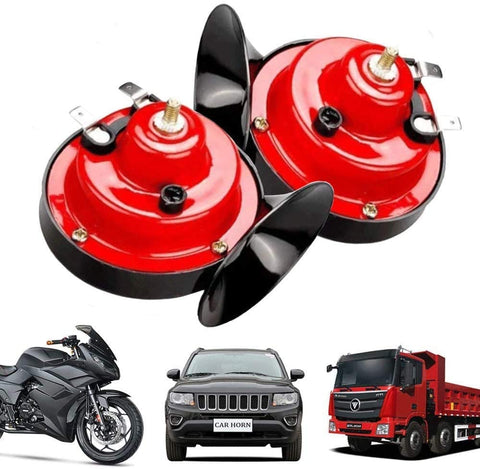 【2 Pack】 300DB Train Horn for Trucks 12v Double Horn Raging Loud Air Electric Snail Single Horn Waterproof Motorcycle Snail Horn,Sound Raging Sound for Car Motorcycle.