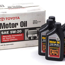 GENUINE TOYOTA LEXUS OEM 5W20 SYNTHETIC MOTOR ENGINE OIL - 5 QUARTS 00279-1QT20