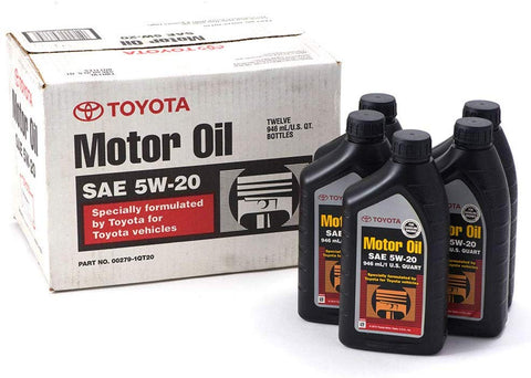 GENUINE TOYOTA LEXUS OEM 5W20 SYNTHETIC MOTOR ENGINE OIL - 5 QUARTS 00279-1QT20