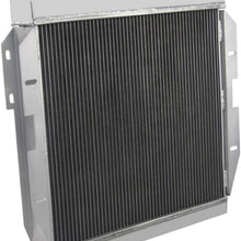 OzCoolingParts 4 Row Core All Aluminum Radiator for 1955-1957 56 Ford Thunderbird Y-Block, V8