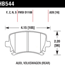 Hawk Performance HB544B.628 HPS 5.0 Disc Brake Pad