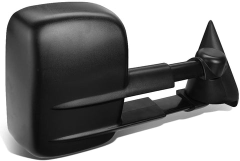 Right Side Black Manual Telescoping Folding Rear View Side Towing Mirror Replacement for C/K Pickup C10 GMT400 88-02