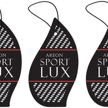Areon Sport LUX Quality Perfume/Cologne Cardboard Car & Home Air Freshener, Silver (Pack of 3)