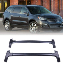 LUJUNTEC Aluminum Roof Mounted Roof Rack Cross Bar Set Fit for 2009-2017 for Chevrolet Traverse Sport Utility 4-Door 3.6L Top Rail Carries Luggage Carrier