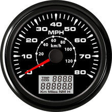 XinQuan Wang Speedometer 85MM 0-80MPH 0-130KM/H GPS Speedometer Odometer Speed Gauge for Boat Car Motorcycle Truck Auto Gauge (Color : WW, Size : Free)