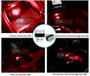 ICBEAMER [ Color:Red Universal USB Interface Plug-in Miniature Night Light LED Car Interior Trunk Ambient Atmosphere