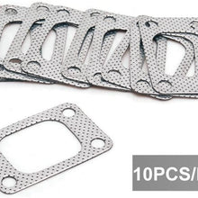 Epman EP-CGQ26S-AF 10pcs Graphite Aluminum Gasket for T04 T04E T3 T35 T38 GT35 Turbo Charger Engine Manifold Pipe Turbo Flange Gasket