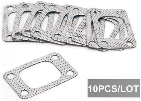 Epman EP-CGQ26S-AF 10pcs Graphite Aluminum Gasket for T04 T04E T3 T35 T38 GT35 Turbo Charger Engine Manifold Pipe Turbo Flange Gasket