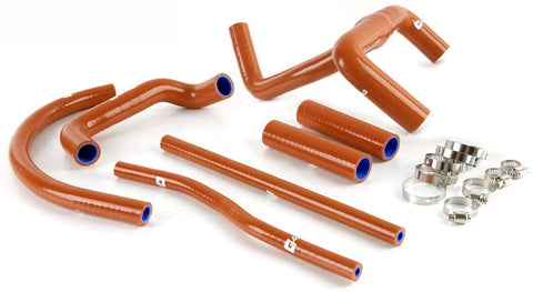 Silicone Radiator Coolant Hose Kit Clamps For KTM LC4 620 625 640 660 Dark Orange