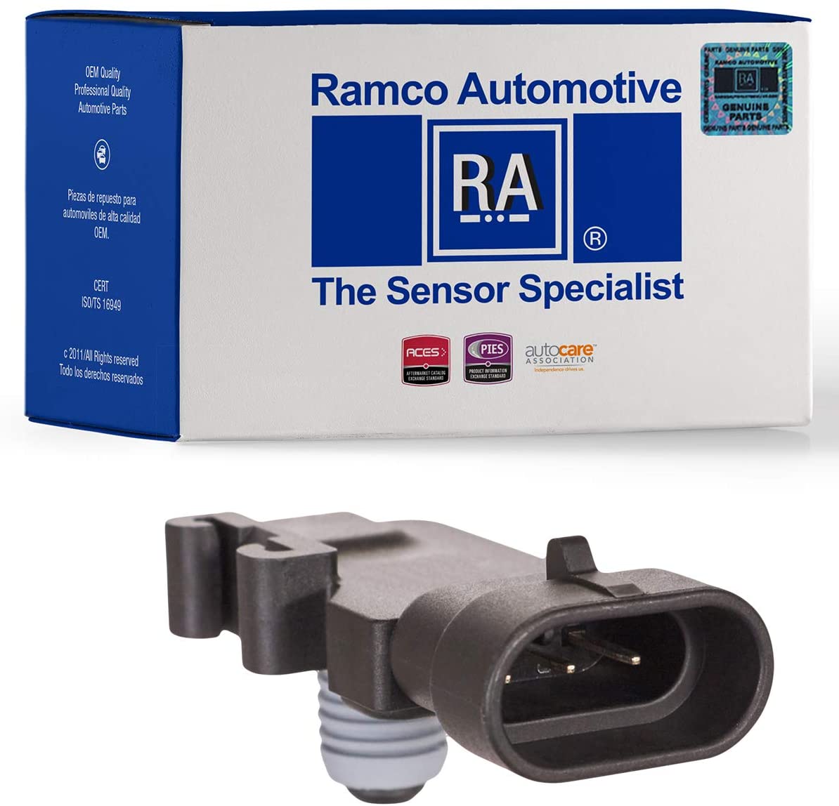 Ramco Automotive, Manifold Absolute Pressure Sensor, Compatible with Wells SU1176, Standard Motor Products AS60 (RA-MS1003)