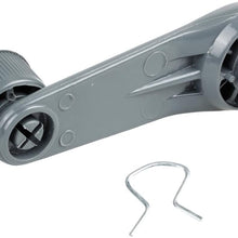 AUTEX 1pc Interior Gray Window Crank Winder Handle Compatible with Toyota Tacoma 2001-2004 Replacement for Toyota Corolla 85-97 Replacement for Starlet 81-84 Compatible with Toyota T100 93-98, 76982